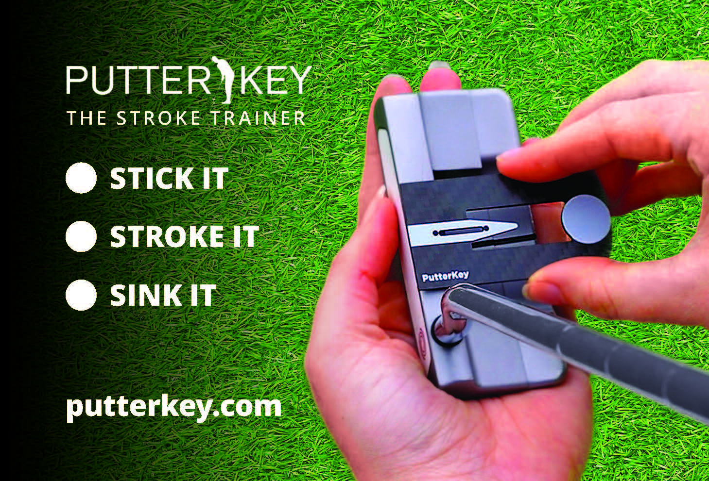 Lines vs. Shapes blog post graphic comparing putter alignment designs