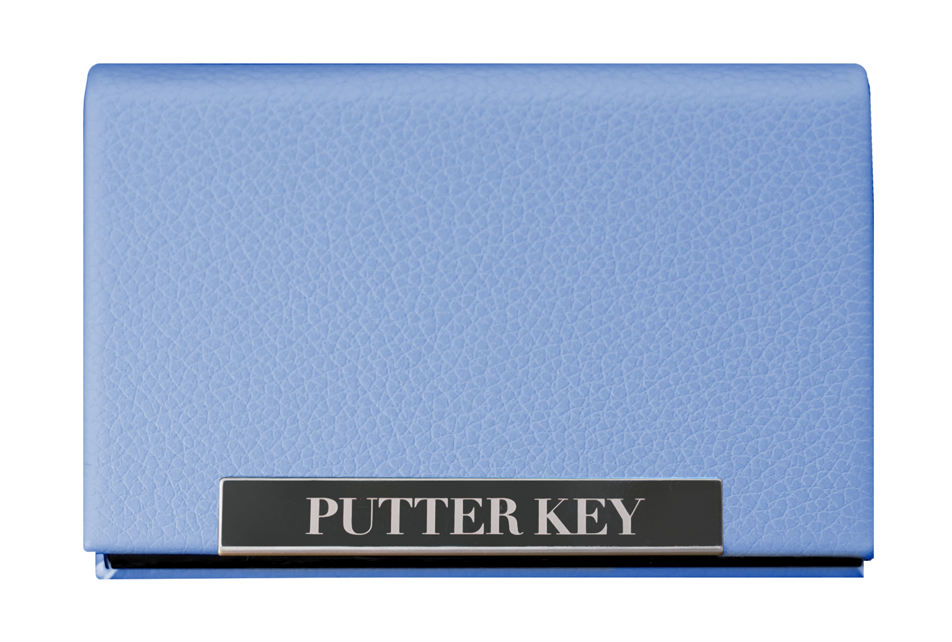 Putter Key putting aid case in light blue
