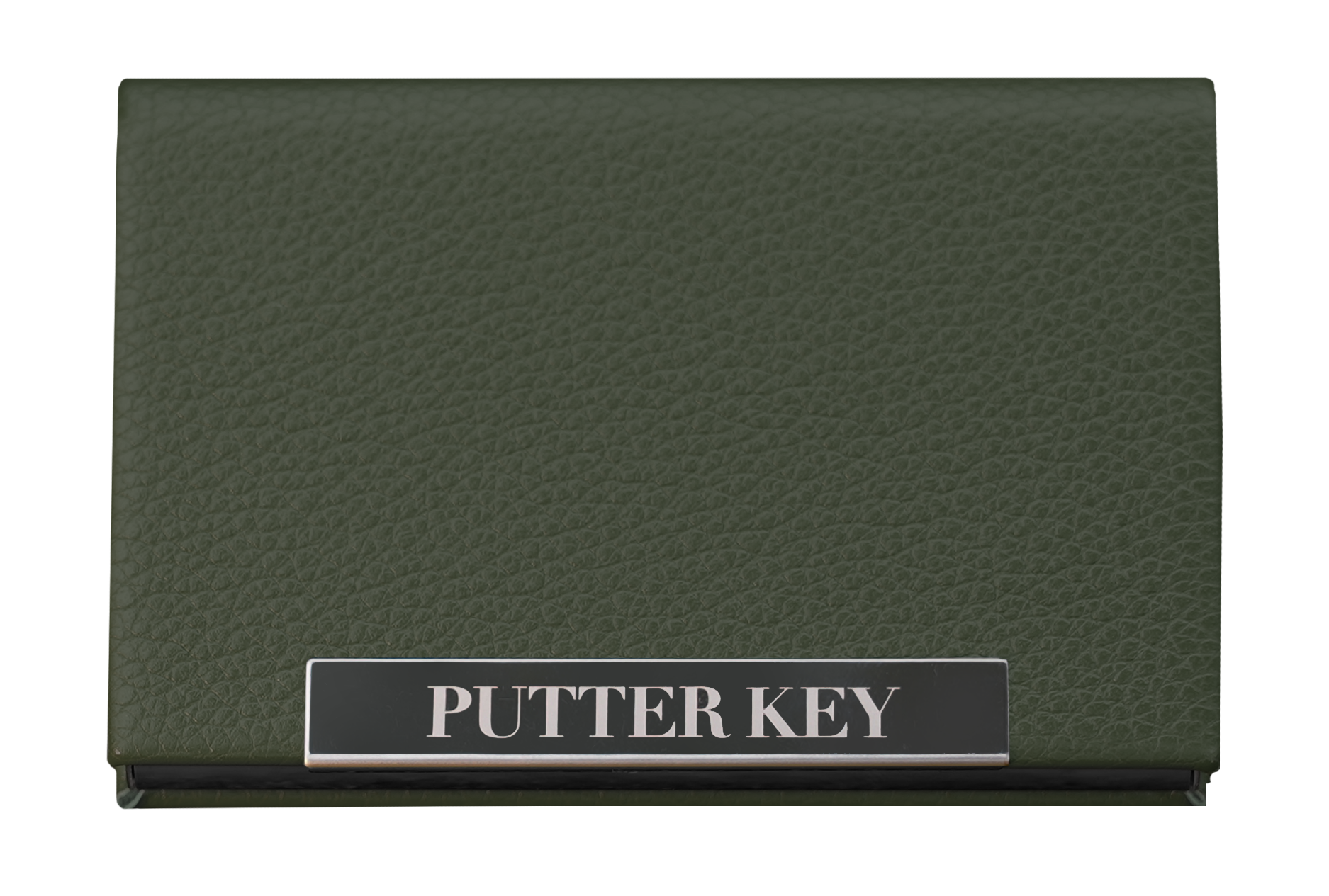 Putter Key putting aid case in olive