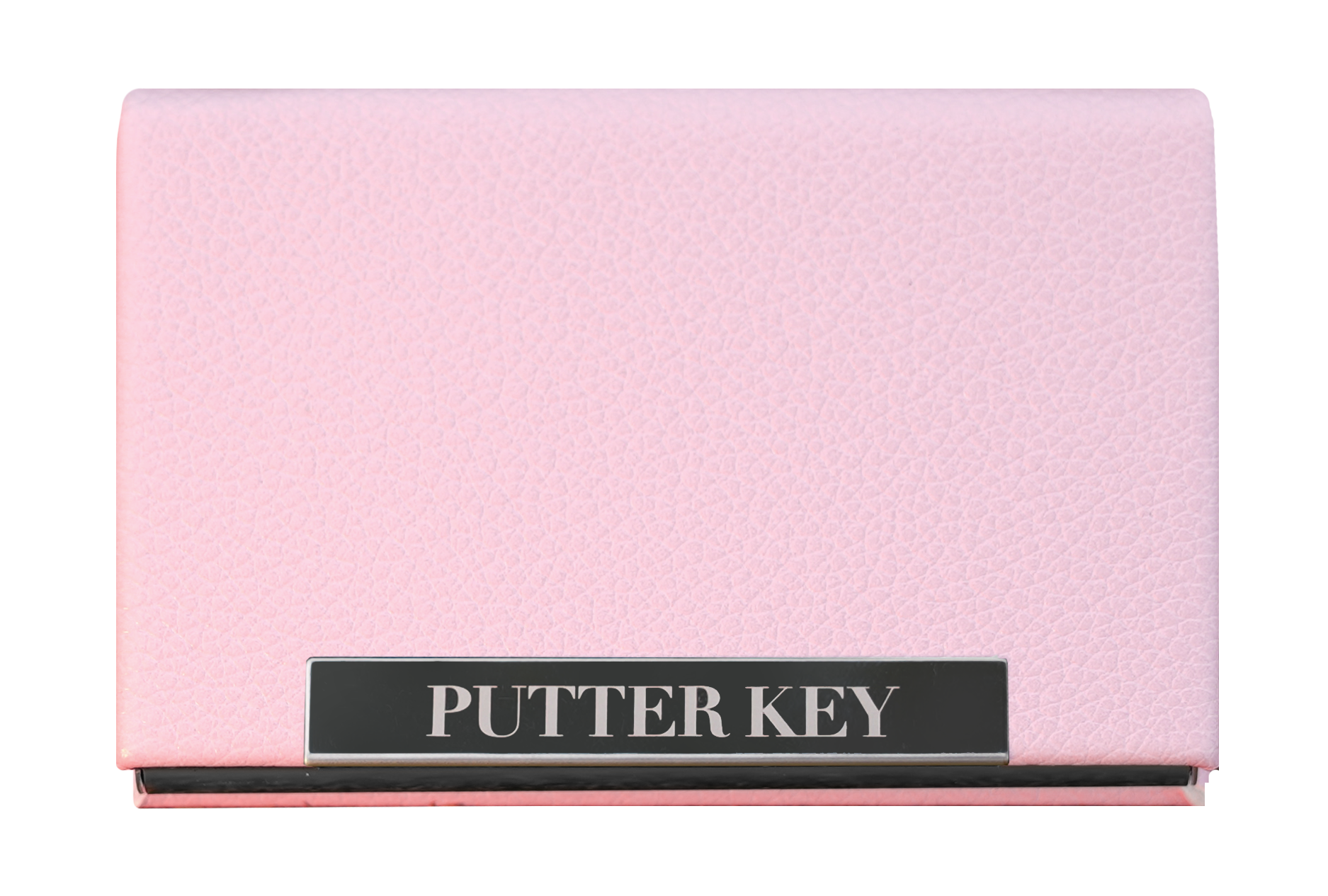 Putter Key putting aid case in pink