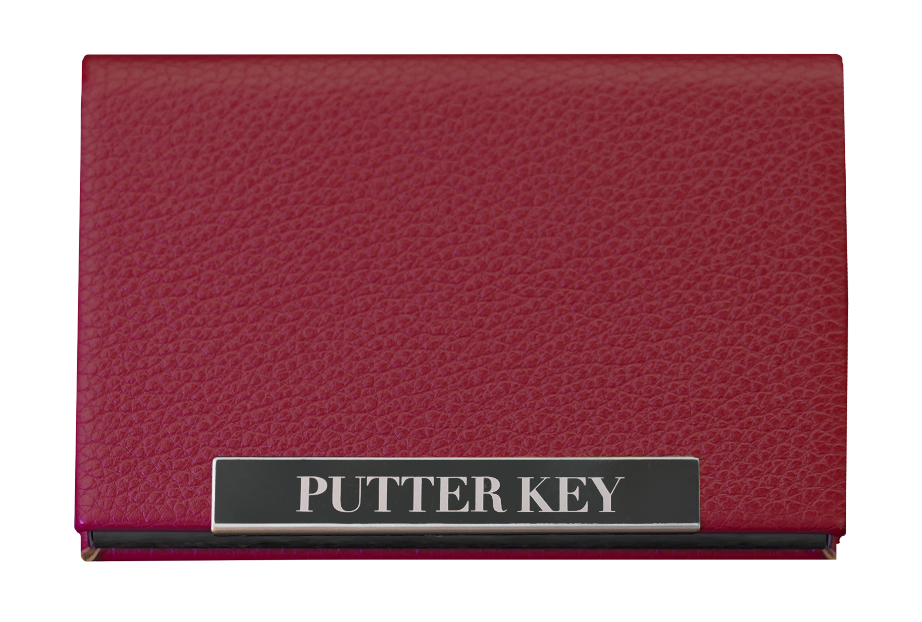 Putter Key putting aid case in red