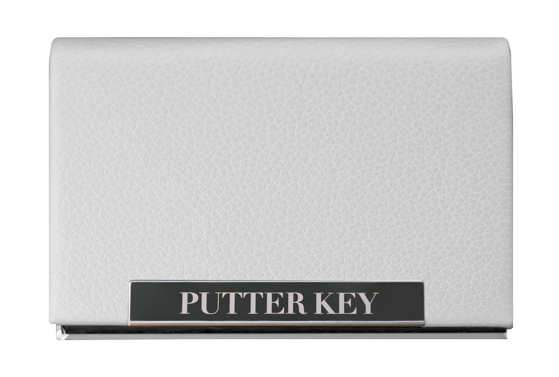 Putter Key putting aid case in white